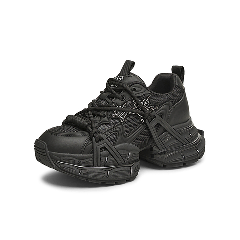 百思图2025春季新款商场同款时尚街头老爹鞋厚底女休闲鞋A1108AM5