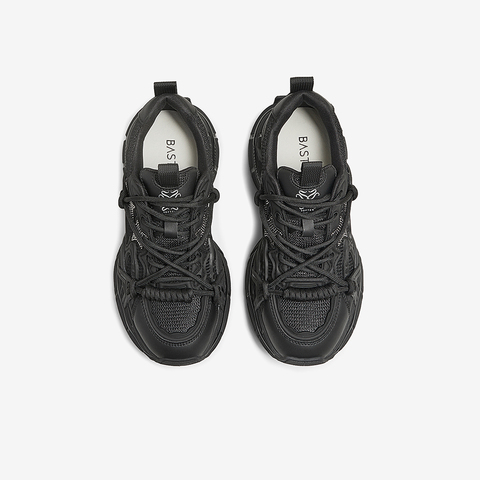 百思图2025春季新款商场同款时尚街头老爹鞋厚底女休闲鞋A1108AM5