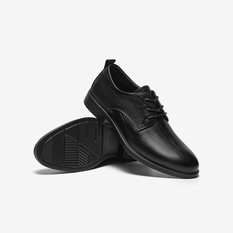 百思图2025春季新款商场同款商务通勤粗跟男正装皮鞋88781AM5