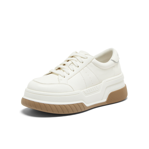 百思图2025春季新款商场同款户外运动板鞋厚底女休闲鞋UQI04AM5