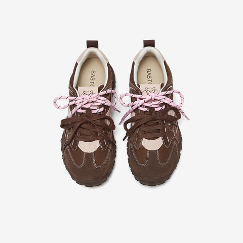 百思图2025春季新款商场同款时髦户外德训鞋厚底女休闲鞋A2070AM5