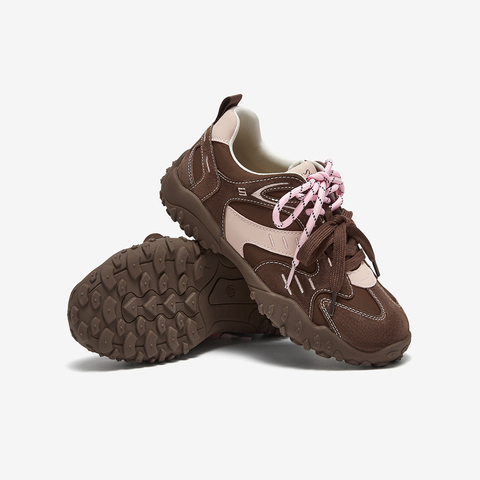 百思图2025春季新款商场同款时髦户外德训鞋厚底女休闲鞋A2070AM5