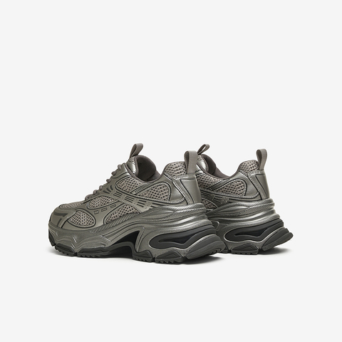 百思图2025春季新款商场同款街头运动老爹鞋厚底女休闲鞋A9263AM5