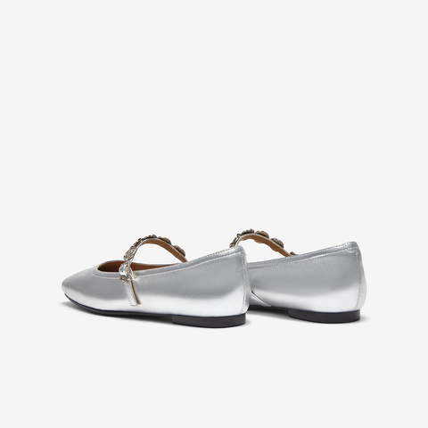 百思图2025春季新款简约时尚通勤玛丽珍鞋方头浅口女单鞋TIK71AQ5