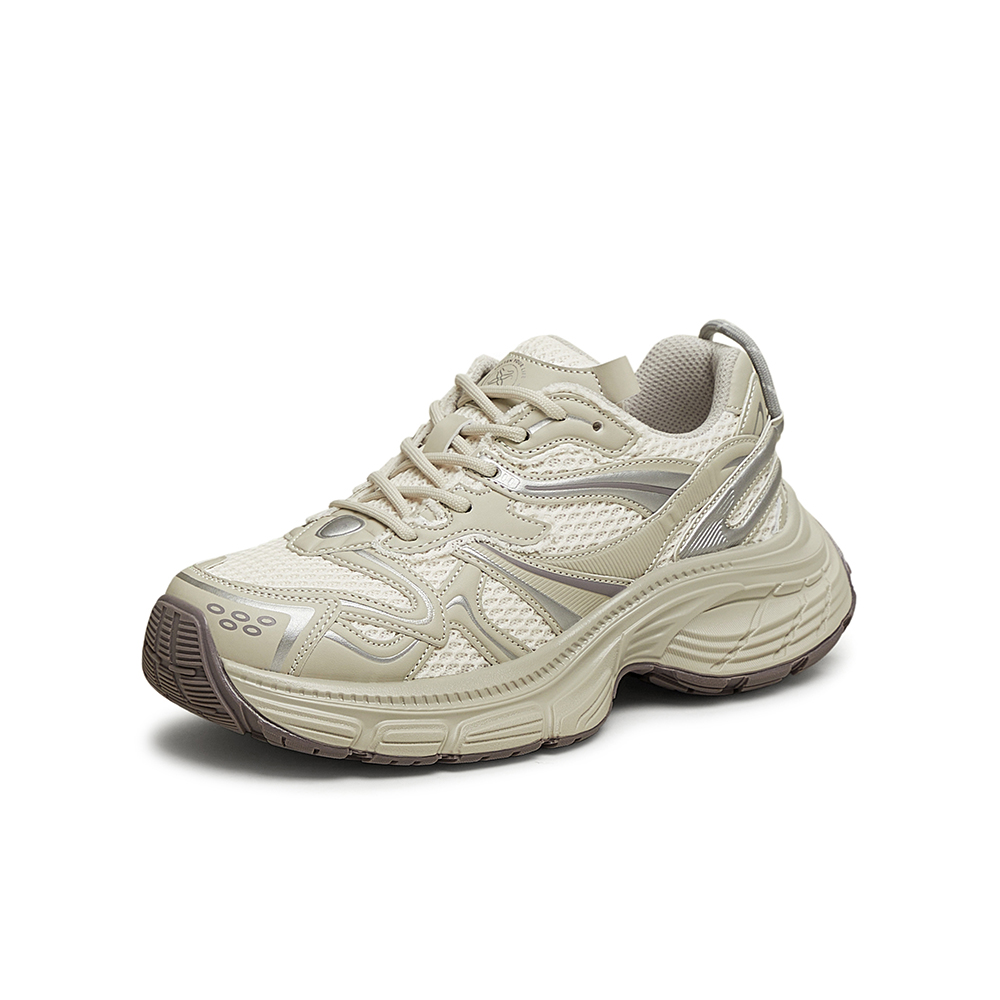 百思图2025春季新款街头潮流户外运动老爹鞋厚底女休闲鞋D5800AM5