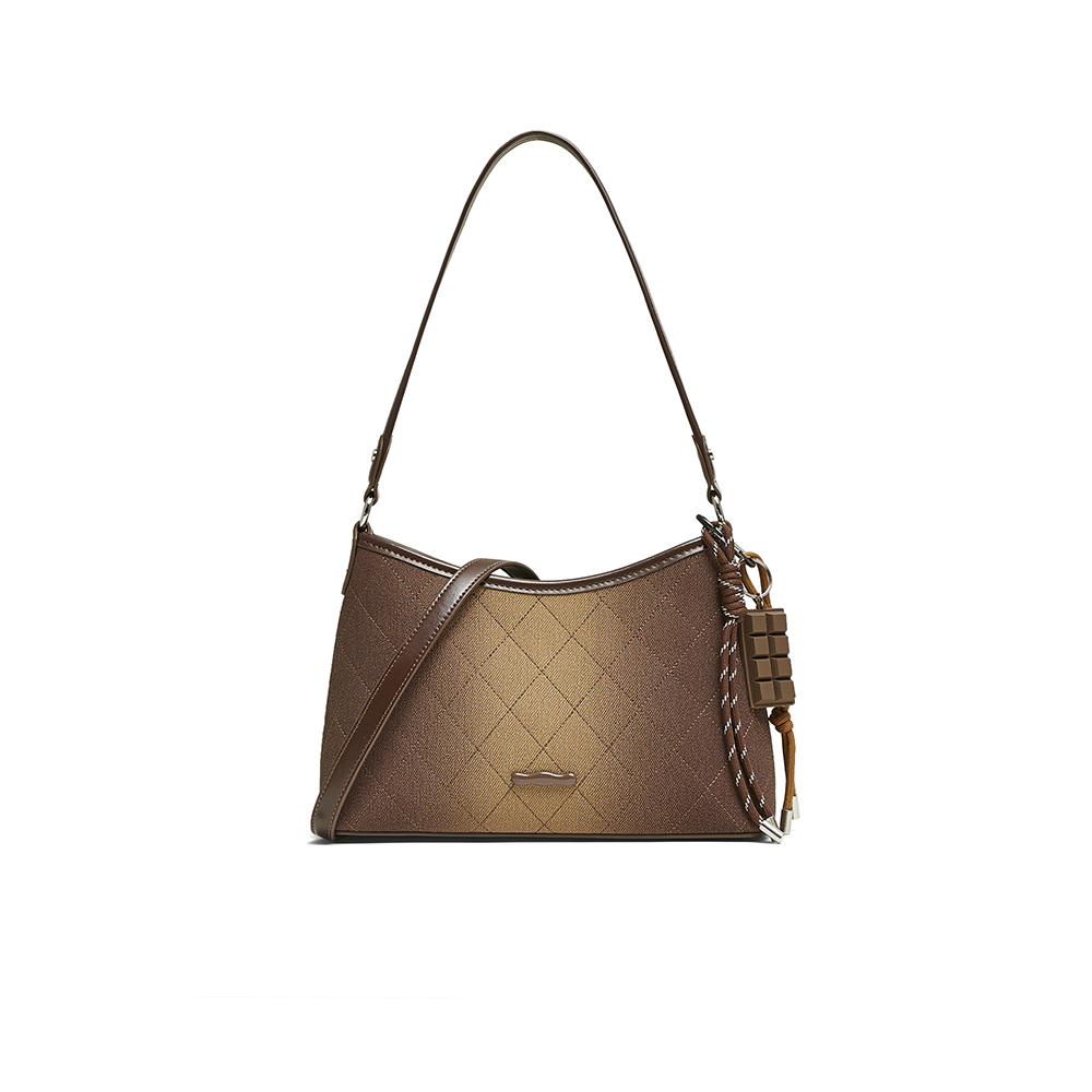 百思图2025春季新款商场同款时髦通勤腋下包单肩斜挎包女X3655AX5