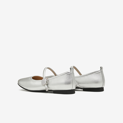 百思图2025春季新款时尚简约通勤玛丽珍鞋浅口女单鞋BU325AQ5