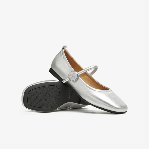 百思图2025春季新款时尚简约通勤玛丽珍鞋浅口女单鞋BU325AQ5