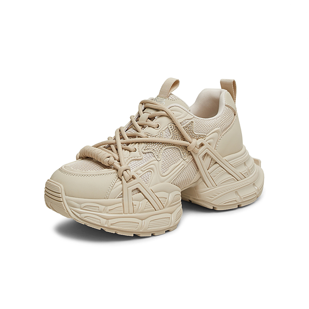 百思图2025春季新款商场同款时尚街头老爹鞋厚底女休闲鞋A1108AM5