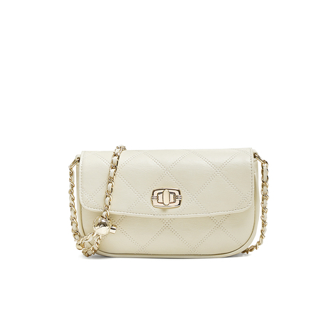 百思图2025春季新款商场同款时髦通勤绗缝包单肩斜挎包女X3656AX5