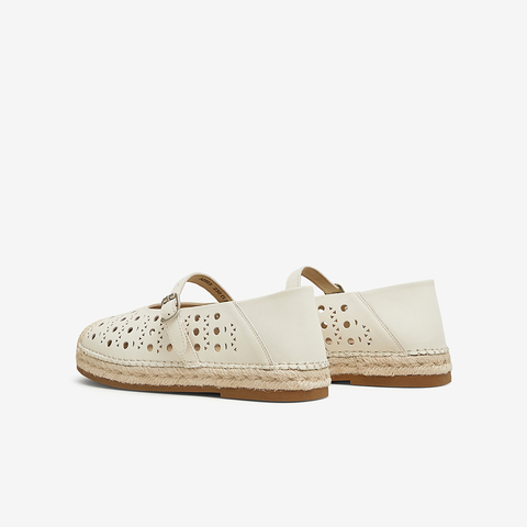 百思图2025夏季新款商场同款简约复古渔夫鞋平跟女单鞋A0503BQ5