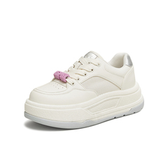 百思图2025夏季新款时尚潮流街头运动板鞋厚底女休闲鞋X2711BM5