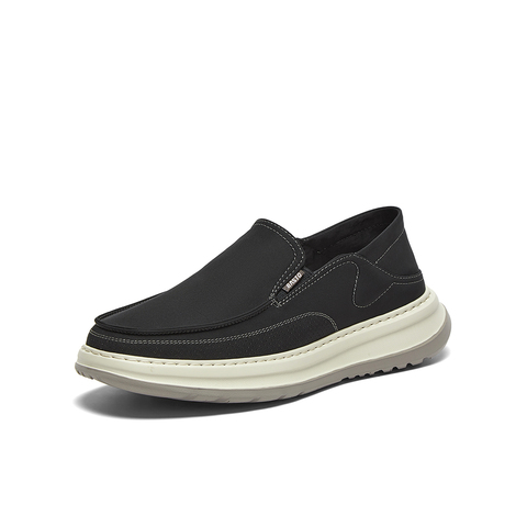 百思图2025夏季新款商场同款简约通勤布鞋厚底男休闲鞋L3309BM5