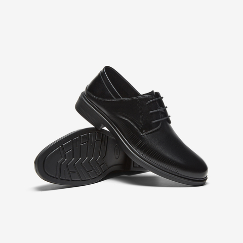 百思图2025夏季新款商场同款商务通勤粗跟男正装皮鞋22156BM5