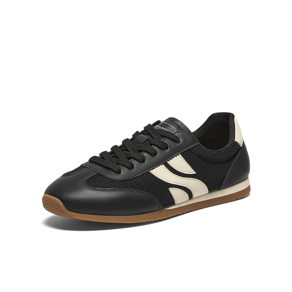 百思图2025春季新款商场同款户外运动德训鞋平跟男休闲鞋Y6290AM5