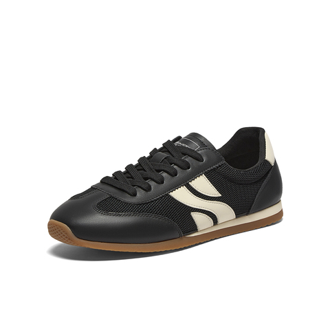 百思图2025春季新款商场同款户外运动德训鞋平跟男休闲鞋Y6290AM5