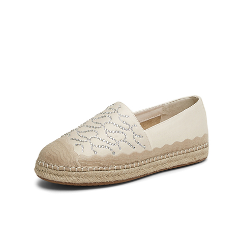 百思图2025春季新款时髦复古一脚蹬渔夫鞋平跟女单鞋A0251AA5