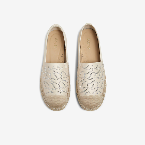 百思图2025春季新款时髦复古一脚蹬渔夫鞋平跟女单鞋A0251AA5