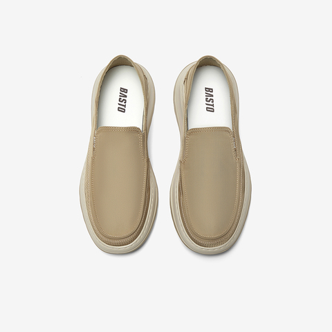 百思图2025夏季新款商场同款简约通勤布鞋厚底男休闲鞋L3309BM5