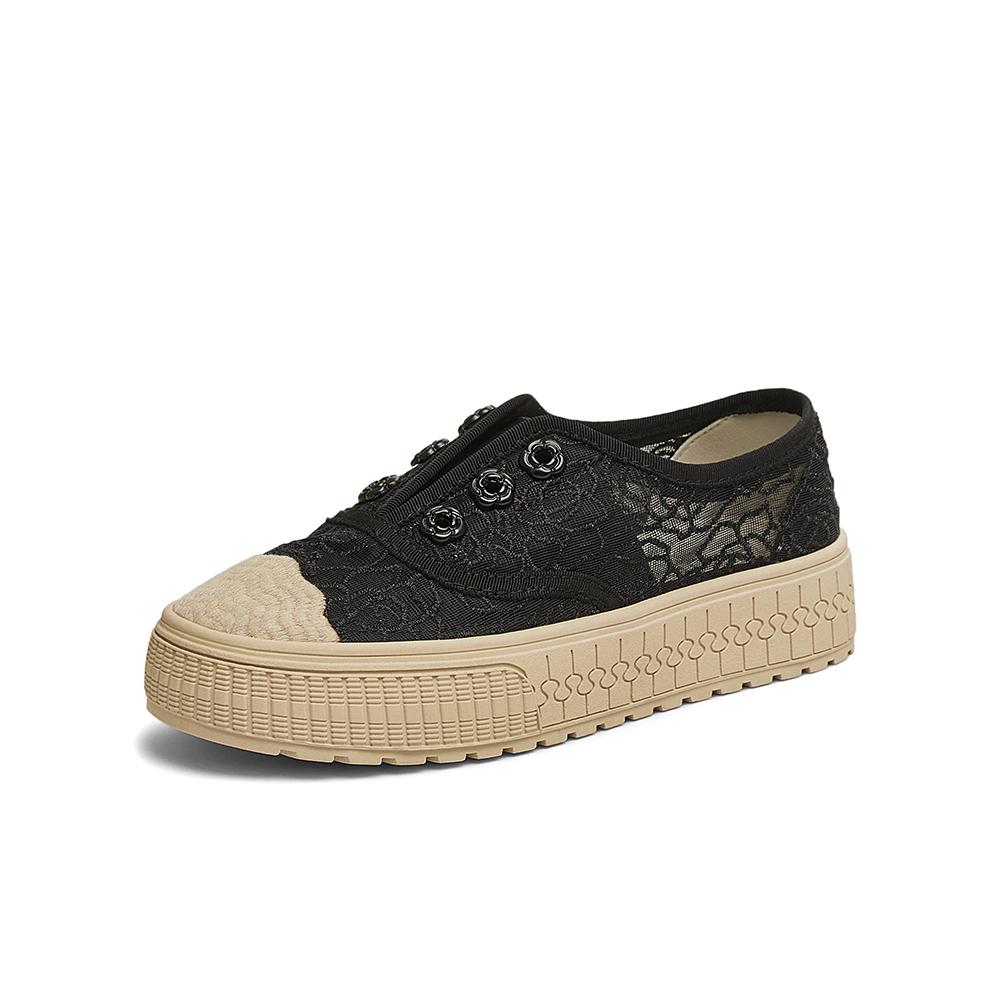 百思图2025夏季新款商场同款简约休闲渔夫鞋厚底女单鞋A0509BA5