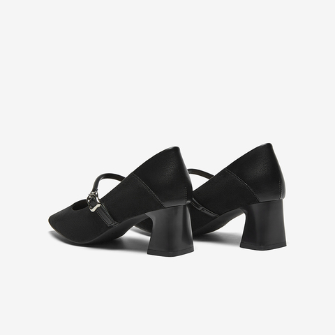 百思图2025春季新款商场同款时髦通勤玛丽珍鞋尖头女单鞋E5051AQ5