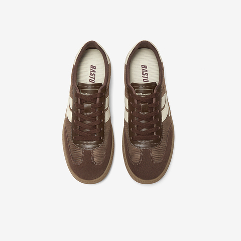 百思图2025春季新款商场同款户外复古德训鞋平跟男休闲鞋Y1881AM5