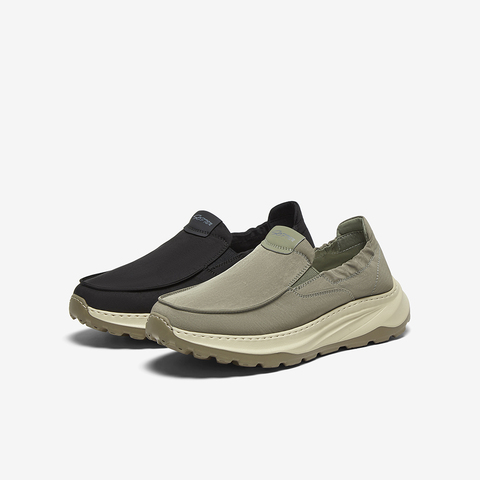 百思图2025夏季新款简约户外休闲布鞋厚底圆头男休闲鞋G6892BM5