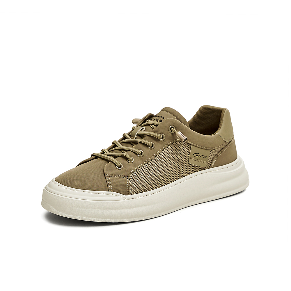 百思图2025夏季新款简约户外运动厚底圆头男休闲鞋S1290BM5