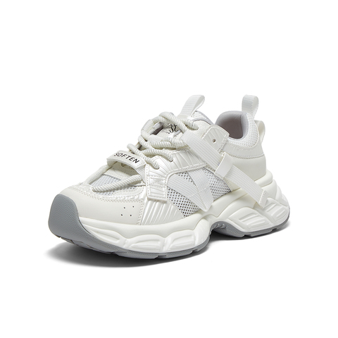 百思图2025夏季新款商场同款户外运动老爹鞋厚底女休闲鞋B6866BM5