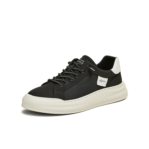 百思图2025夏季新款简约户外运动厚底圆头男休闲鞋S1290BM5