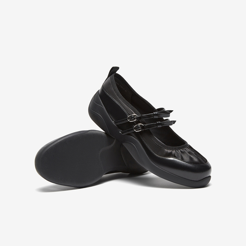 百思图2025春季新款商场同款时尚休闲玛丽珍鞋厚底女单鞋UHA01AQ5