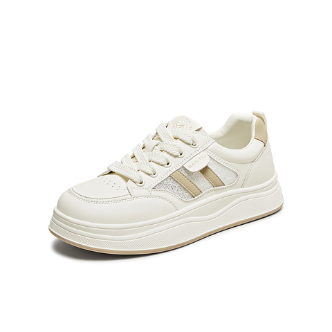 百思图2025夏季新款商场同款时尚运动板鞋厚底女休闲鞋D3052BM5