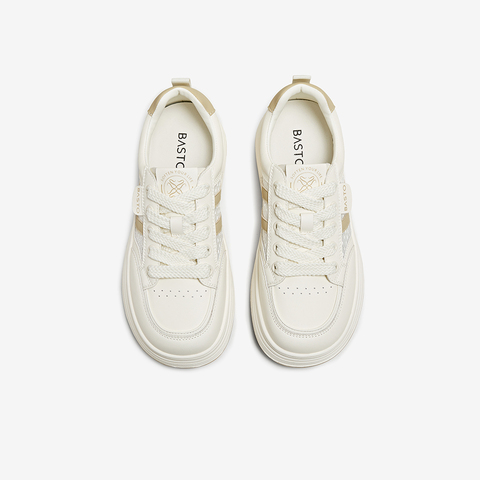 百思图2025夏季新款商场同款时尚运动板鞋厚底女休闲鞋D3052BM5