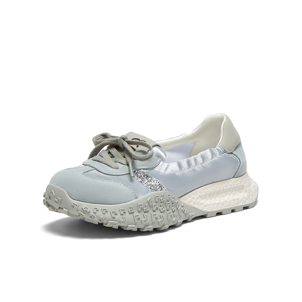 百思图2025夏季新款时尚复古经典户外休闲德训鞋女休闲鞋D3063BA5