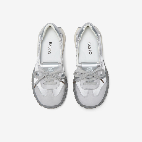 百思图2025夏季新款时尚复古经典户外休闲德训鞋女休闲鞋D3063BA5