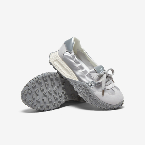 百思图2025夏季新款时尚复古经典户外休闲德训鞋女休闲鞋D3063BA5