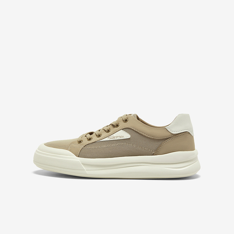 百思图2025夏季新款简约户外运动板鞋厚底圆头男休闲鞋L3306BM5