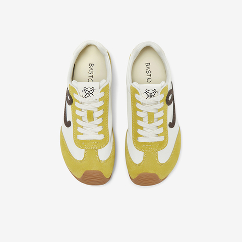 百思图2025夏新款商场同款时复古运动德训鞋平跟女休闲鞋A1827BM5