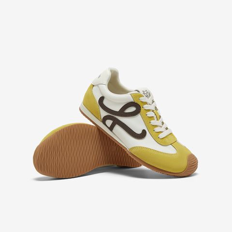 百思图2025夏新款商场同款时复古运动德训鞋平跟女休闲鞋A1827BM5