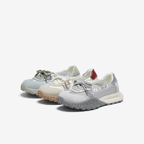 百思图2025夏季新款时尚复古经典户外休闲德训鞋女休闲鞋D3063BA5