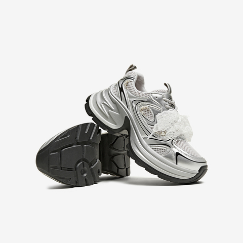 百思图2025夏季新款商场同款时髦运动老爹鞋厚底女休闲鞋D5298BM5