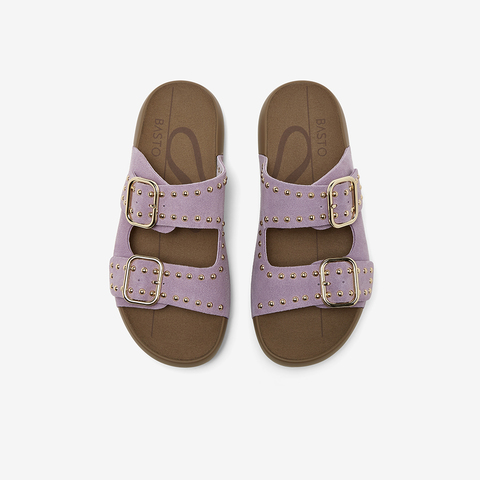 百思图2025夏季新款简约户外休闲运动一字拖厚底女拖鞋D7740BT5