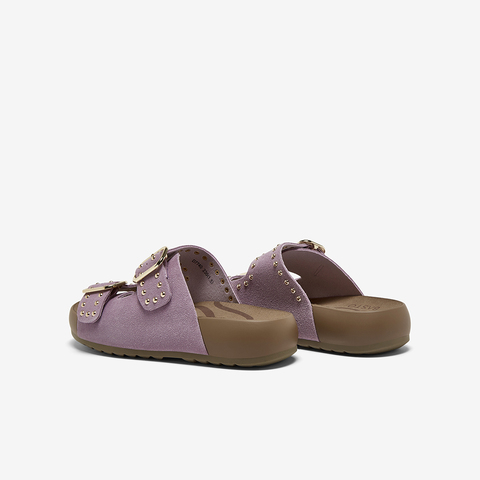 百思图2025夏季新款简约户外休闲运动一字拖厚底女拖鞋D7740BT5