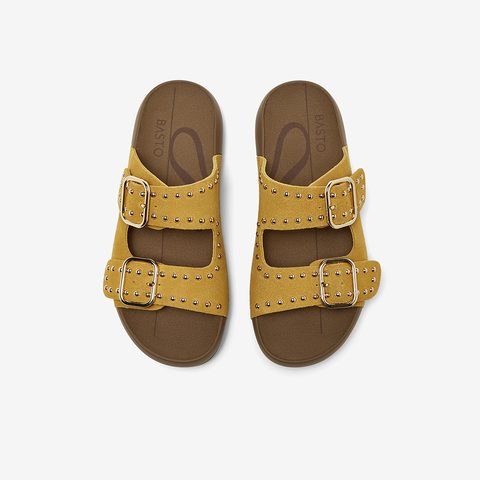 百思图2025夏季新款简约户外休闲运动一字拖厚底女拖鞋D7740BT5