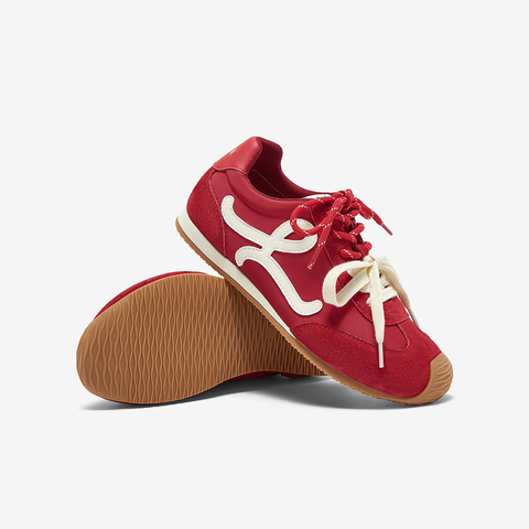 百思图2025夏季新款时髦复古街头运动德训鞋平跟女休闲鞋A1825BM5