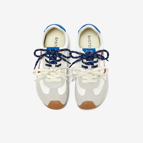 百思图2025夏季新款时髦复古街头运动德训鞋平跟女休闲鞋A1825BM5