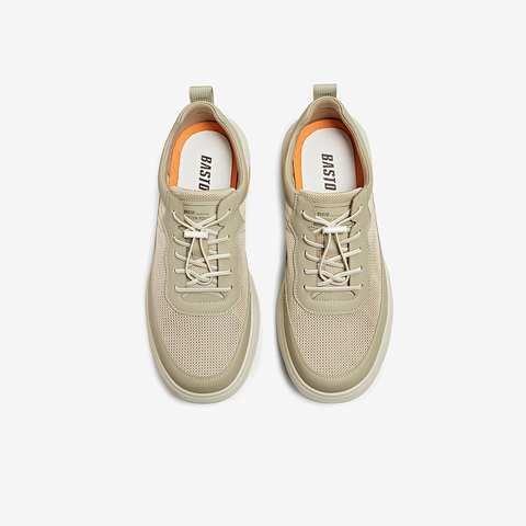 百思图2025夏季新款商场同款时尚户外运动厚底男休闲鞋EYX14BM5