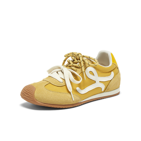 百思图2025夏季新款时髦复古街头运动德训鞋平跟女休闲鞋A1825BM5