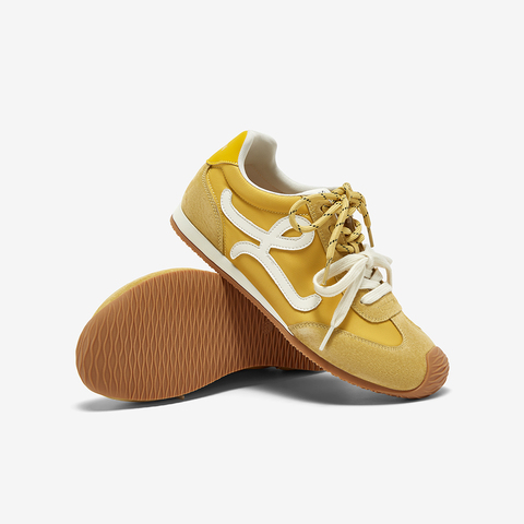 百思图2025夏季新款时髦复古街头运动德训鞋平跟女休闲鞋A1825BM5