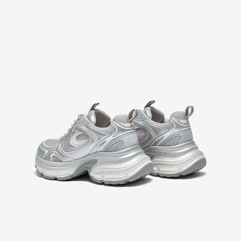 百思图2025夏季新款时尚街头潮流老爹鞋厚底女休闲鞋B6185BM5